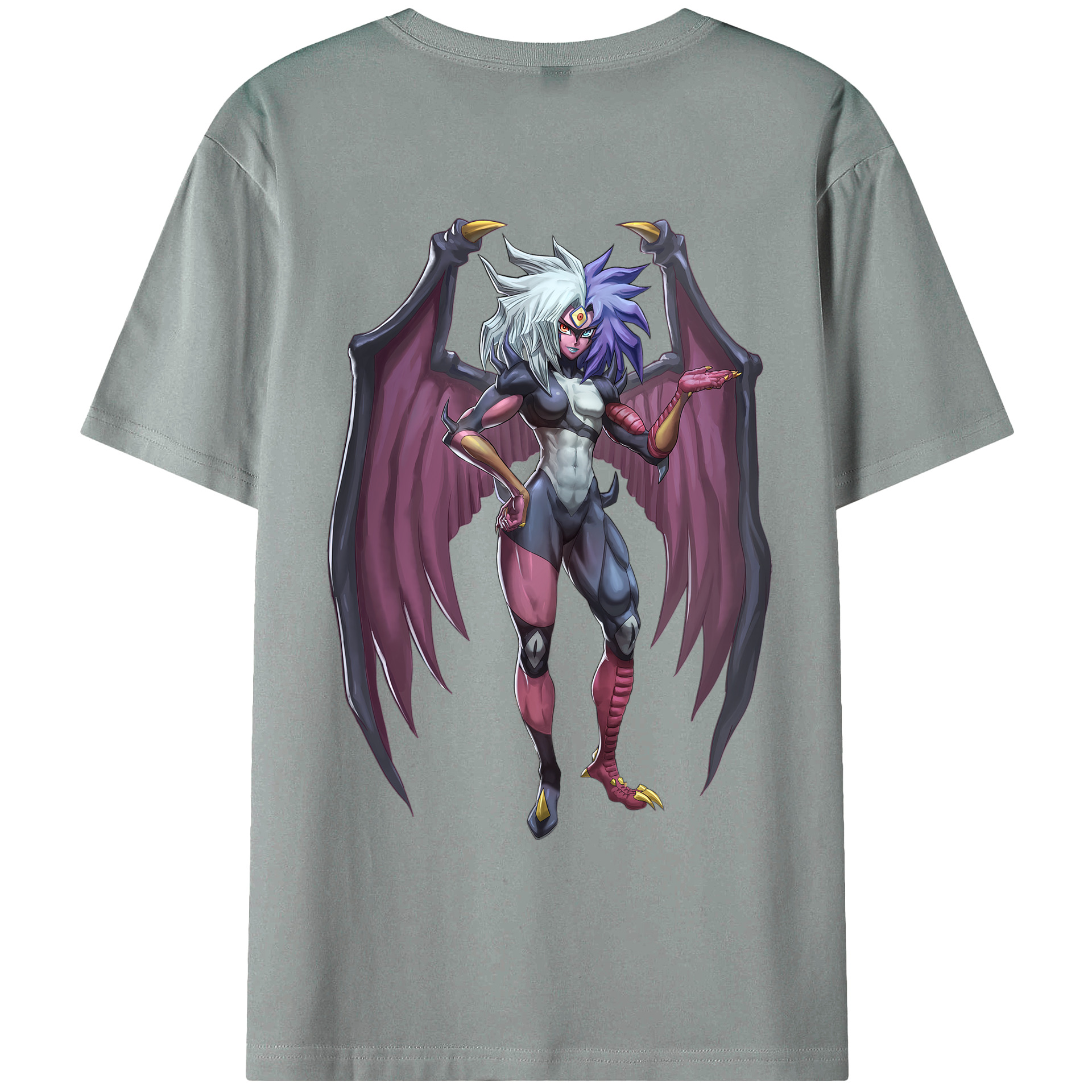 （画像用） 遊☆戯☆王 Yu-Gi-Oh! 綿100％ メンズ半袖Tシャツ（バックプリント） 通気性